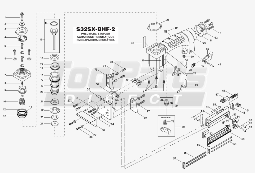 Stapler Drawing Components For Free Download On Mbtskoudsalg - Diagram, transparent png download