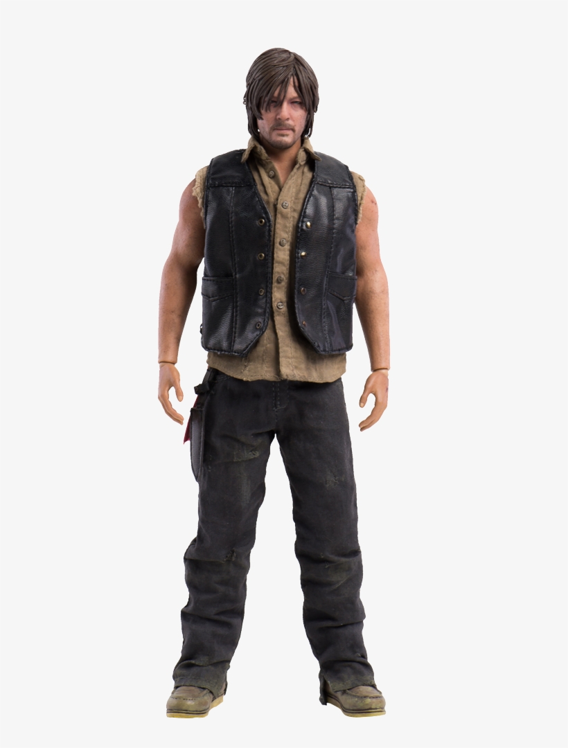 Plus Comes With His Trademark Crossbow, Poncho, Knife - Walking Dead Daryl Dixon 1:6 Scale Action Figure, transparent png download