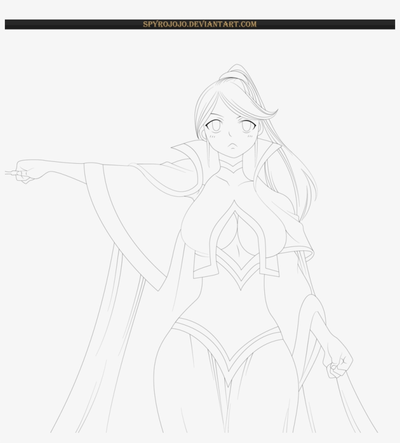 Anna Heartfilia - Fairy Tail Anna Heartfilia Lineart, transparent png download