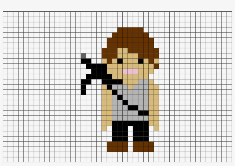 Twd Daryl Pixel Art, transparent png download