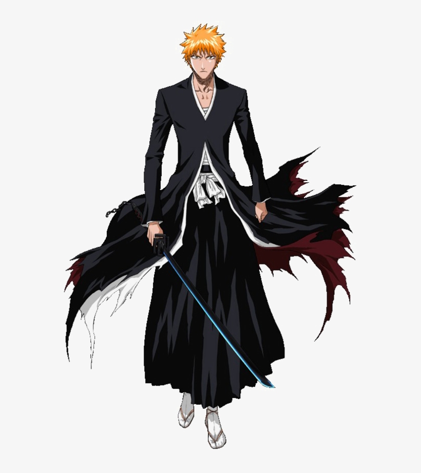 Ichigo Kurosaki Png Image Background - Bleach Ichigo Kurosaki Bankai Cosplay Costume, transparent png download