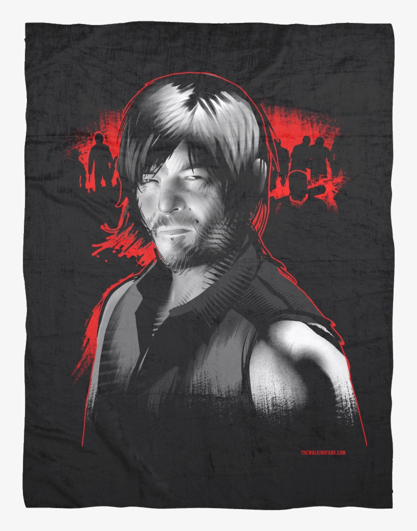 Daryl Dixon Premium Fleece Blankets - Peach, transparent png download