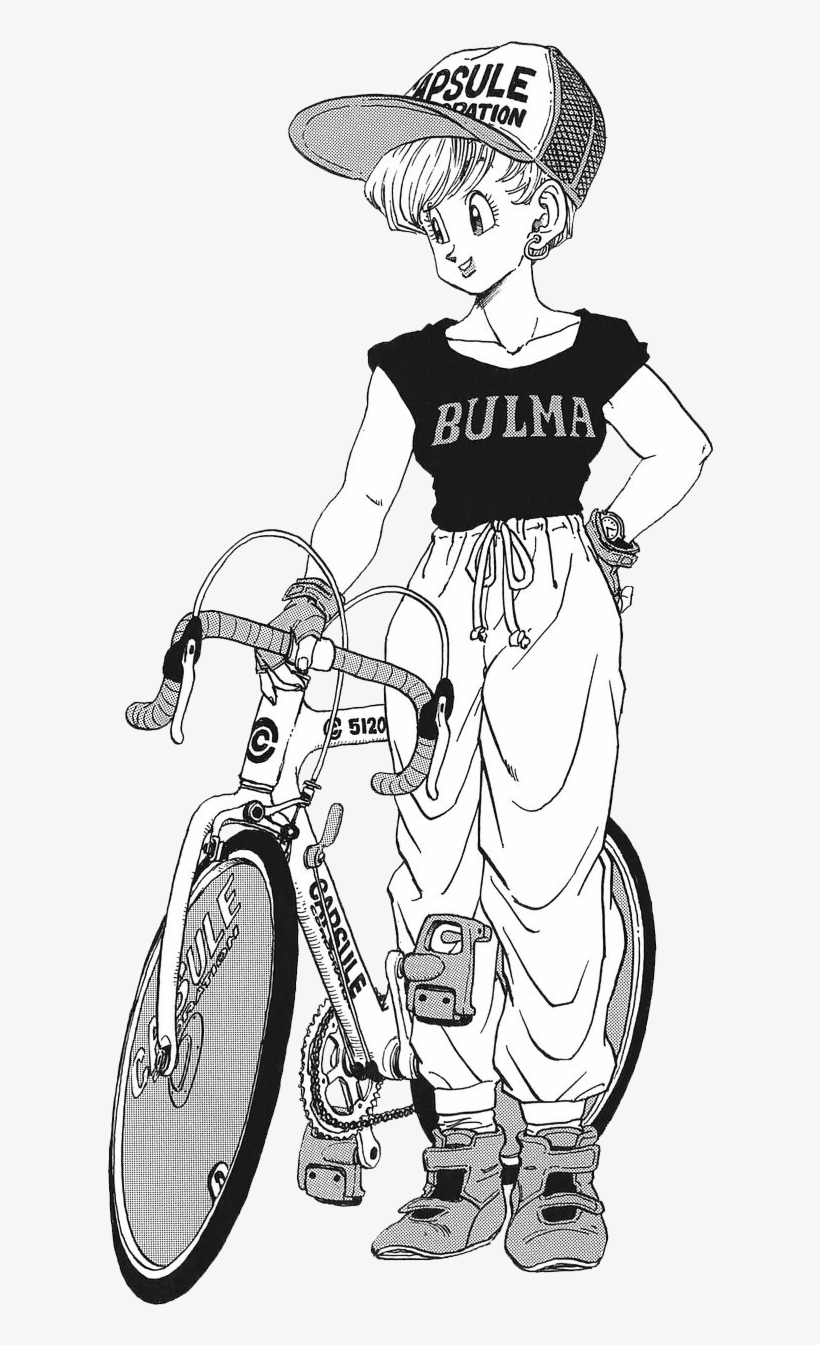 Art By - Bulma Manga Black And White, transparent png download