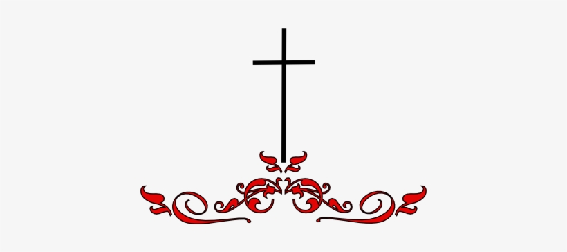 Cross Clipart Swirl - Swirl Cross Clip Art, transparent png download