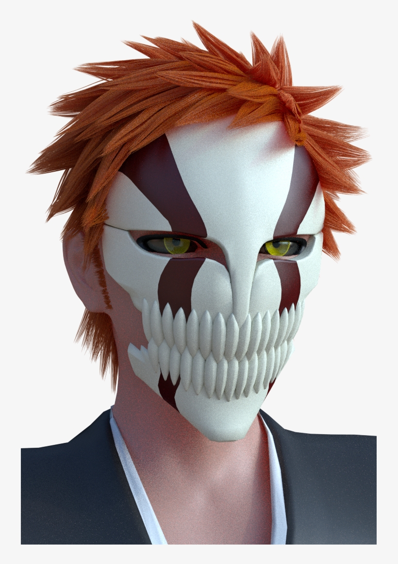 D Anime Kurosaki Hollow Mask By - Ichigo Hollow Mask Real, transparent png download