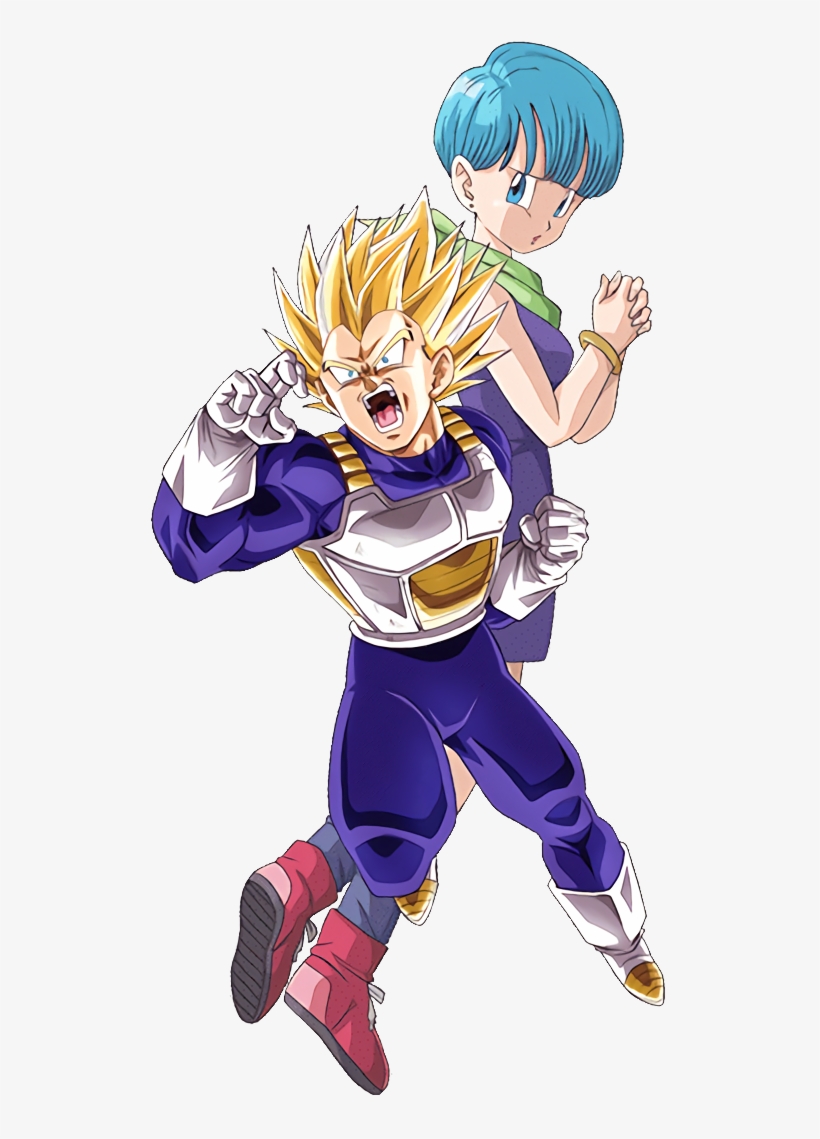 22 Jan - Vegeta And Bulma Transparent Png, transparent png download