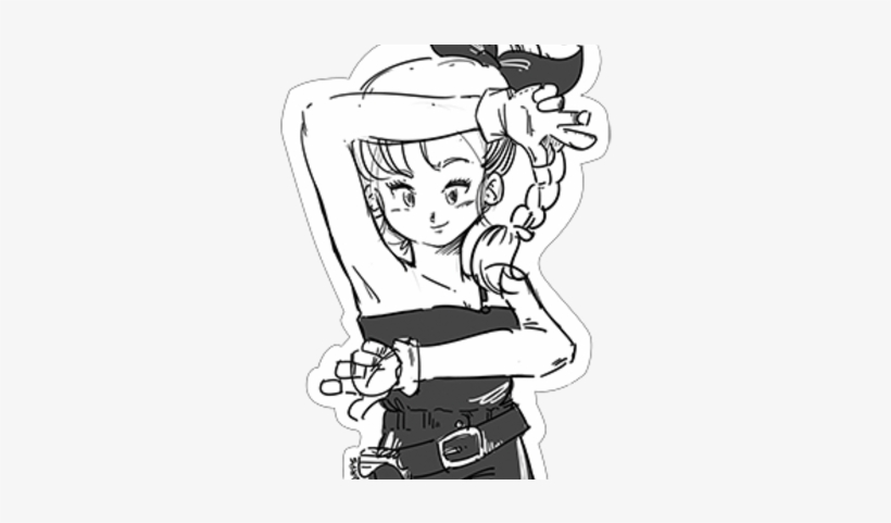 Proto Bulma [water Proof Sticker] - Drawing, transparent png download