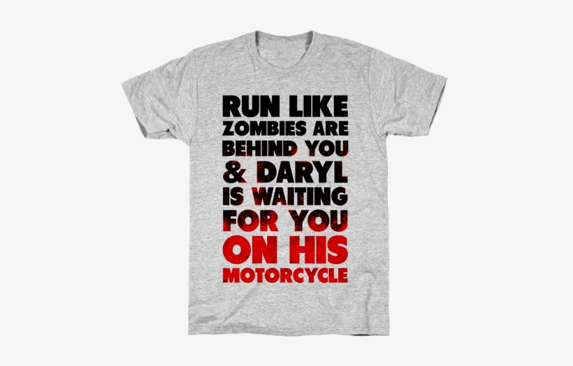 Run Like Daryl Is Waiting Mens T-shirt - Science Pun Tshirt, transparent png download