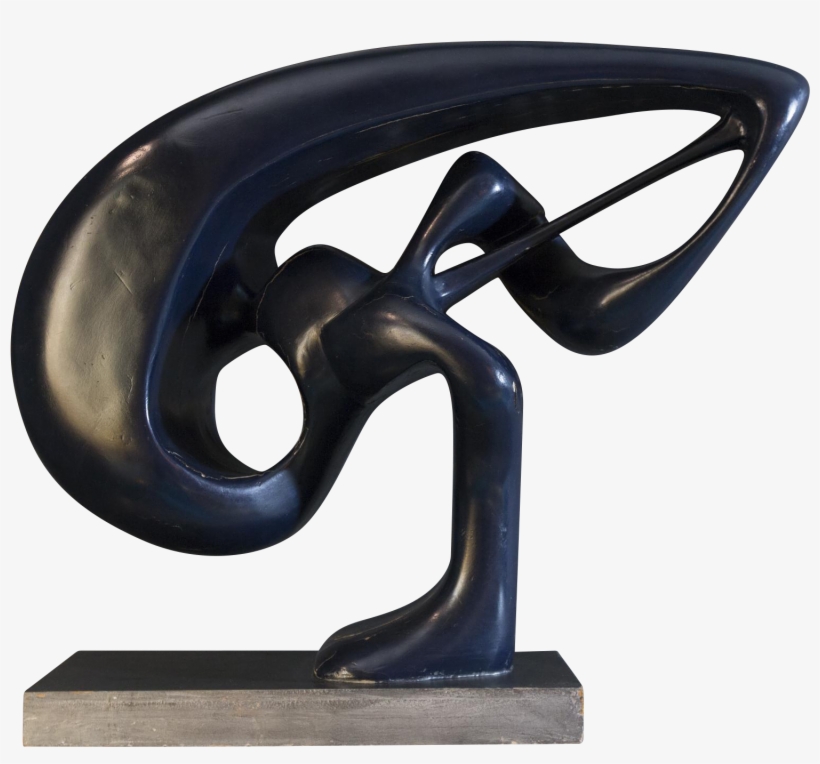 1960's French Blue Abstract Sculpture - Bronze, transparent png download