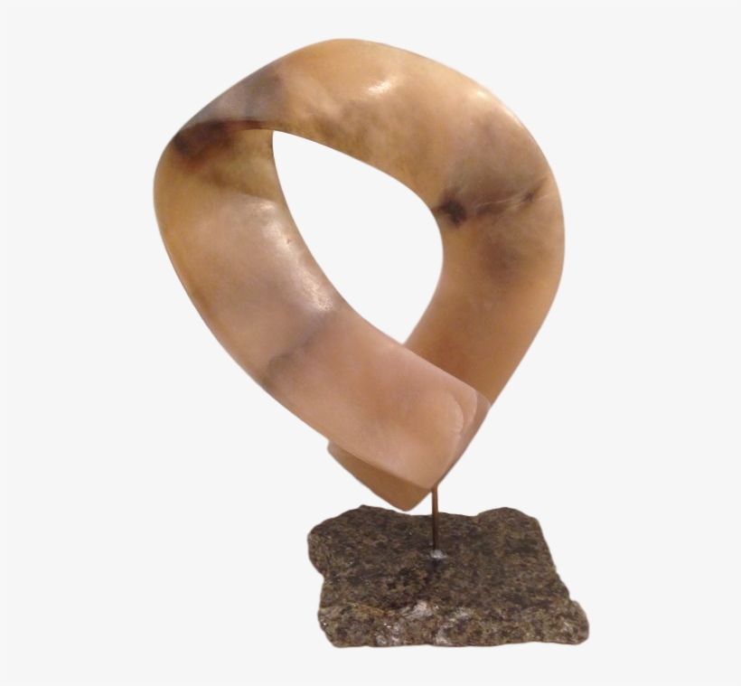 Hand Carved Abstract Sculpture Made Of Champagne Alabaster - Granite, transparent png download