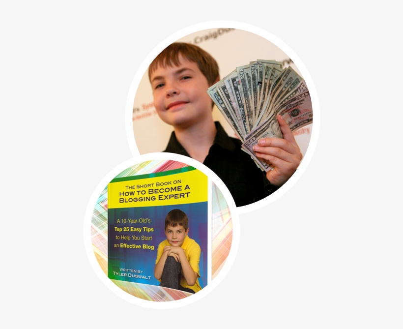 10 Year Old Tyler Duswalt, Blogging Expert - Short Book On How To Become, transparent png download