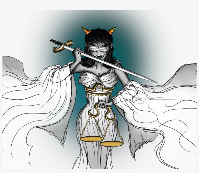 Req- Terezi Lady Justice By Axylh - Lady Justice Fan Art, transparent png download
