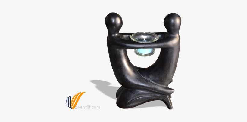 Abstract Candle Holder Wood Carving With Votive - Wood Carving, transparent png download