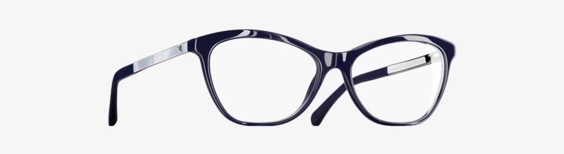 Chanel Cat Eye Eyeglasses Acetate Metal Dark Blue - Occhiali Da Vista Tartarugati Chanel, transparent png download
