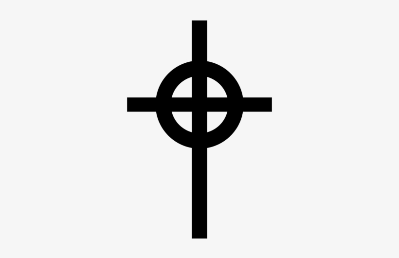 Celtic Cross Clipart - Church Cross With Circle, transparent png download