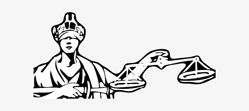 Large Blind Justice Clip Art - Blind Justice Png, transparent png download