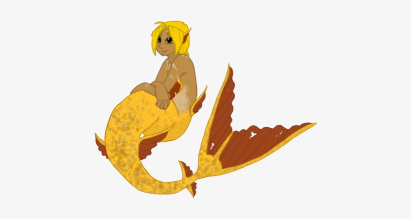 A Little Merman Edward Doodle I Drew Ages Ago When - Cartoon, transparent png download