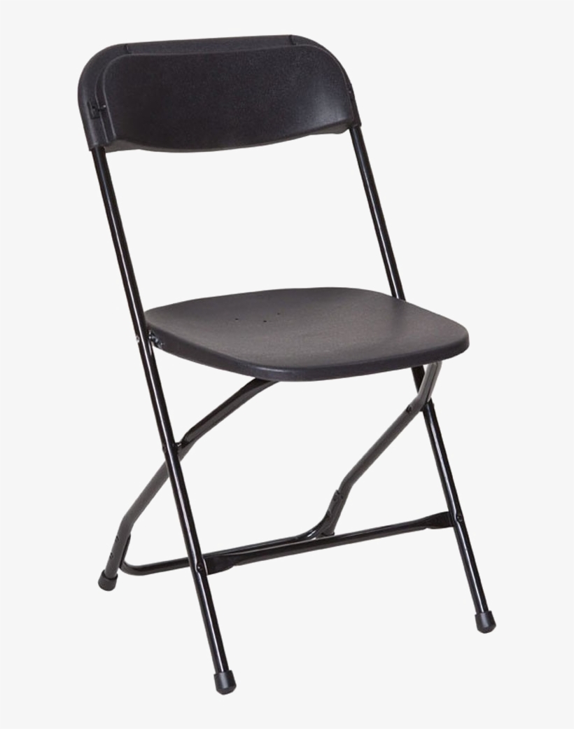Folding Chair Png Photos Black Plastic Folding Chairs PNG Image