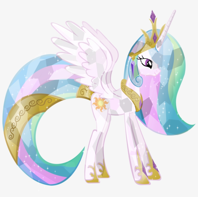 Crystal Princess Celestia - Princess Celestia Crystal Empire, transparent png download