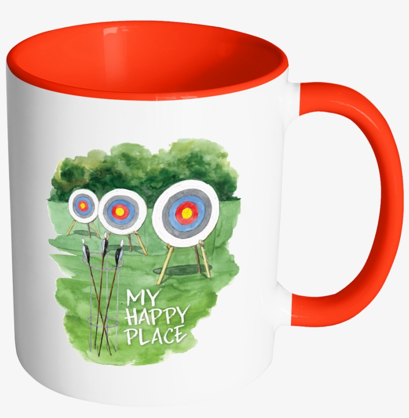 My Happy Place Watercolor 11oz Mug - Mug, transparent png download