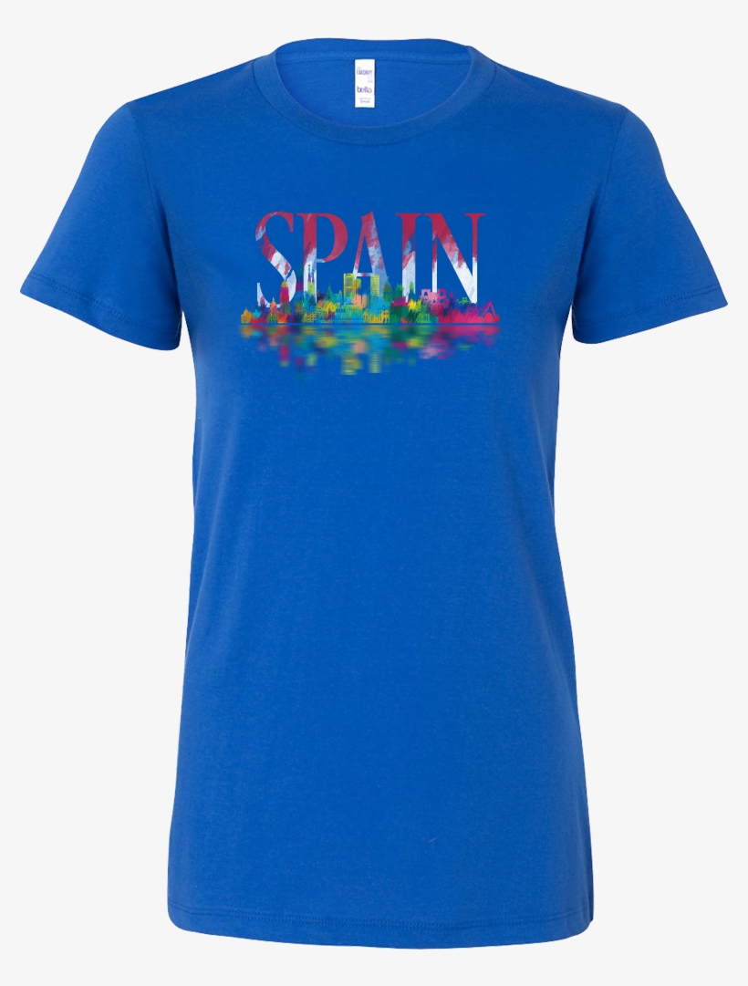 Spain Skyline Watercolor Horizon Sunset Love Spanish - T-shirt, transparent png download