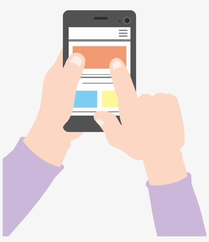 Big Image - Using Smartphone Png, transparent png download