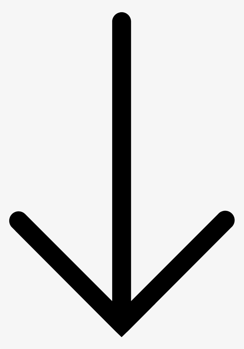 Down Arrow Icon - Arrow Pointing Down Clipart, transparent png download