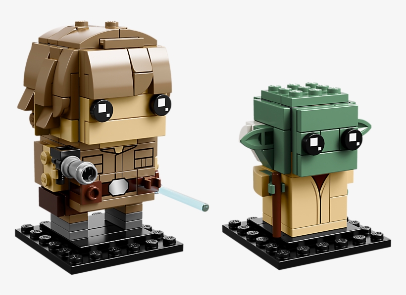 Luke Skywalker™ & Yoda - Lego Star Wars Brickheadz, transparent png download