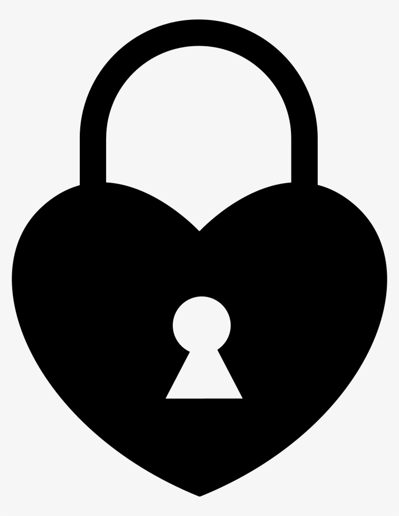 Download Shaped Locked Svg Png Icon Free Download - Heart Lock Icon Png ...