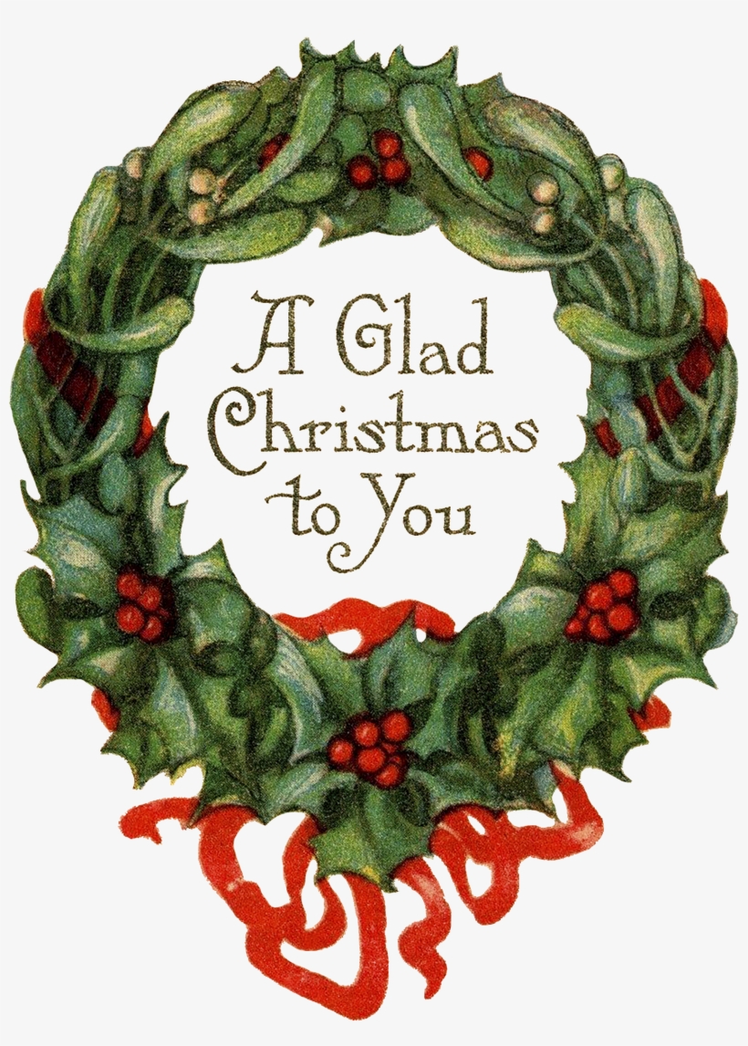 A Glad Christmas Wreath - Christmas Day, transparent png download