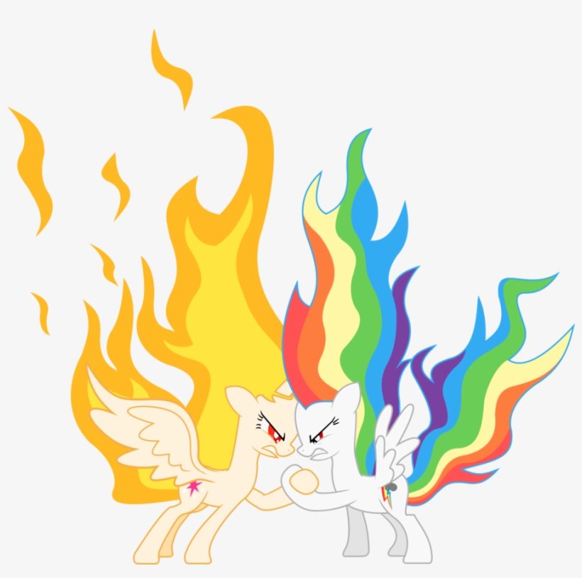 Rainbow Clipart Flame ~ Frames ~ Illustrations ~ Hd - Mlp Rainbow Dash Princess, transparent png download