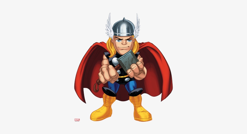 Thor Poster Marvel Super Hero Squad Clipart - Esquadrão De Herois Thor, transparent png download