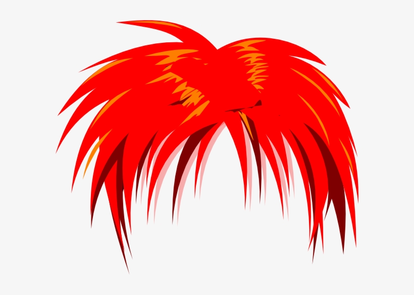 Anime Hair Red Png Clip Art, transparent png download