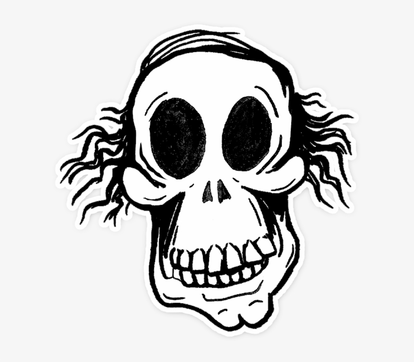 Screaming Skull Drawing At Getdrawings - Skull, transparent png download