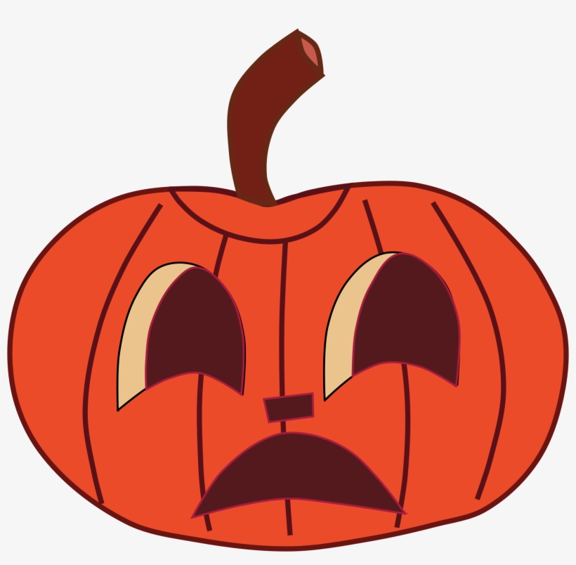 Vector Download Painted Halloween Faces Big Image Png - Sad Jack O Lantern Face, transparent png download