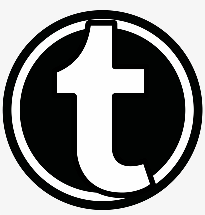 B&w Tumblr Icon - Logo B&w, transparent png download