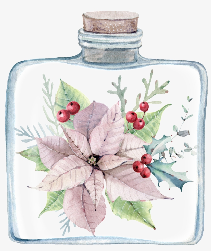 Hand Painted Classical Glass Bottle Png Hd Beautiful - Bottle, transparent png download