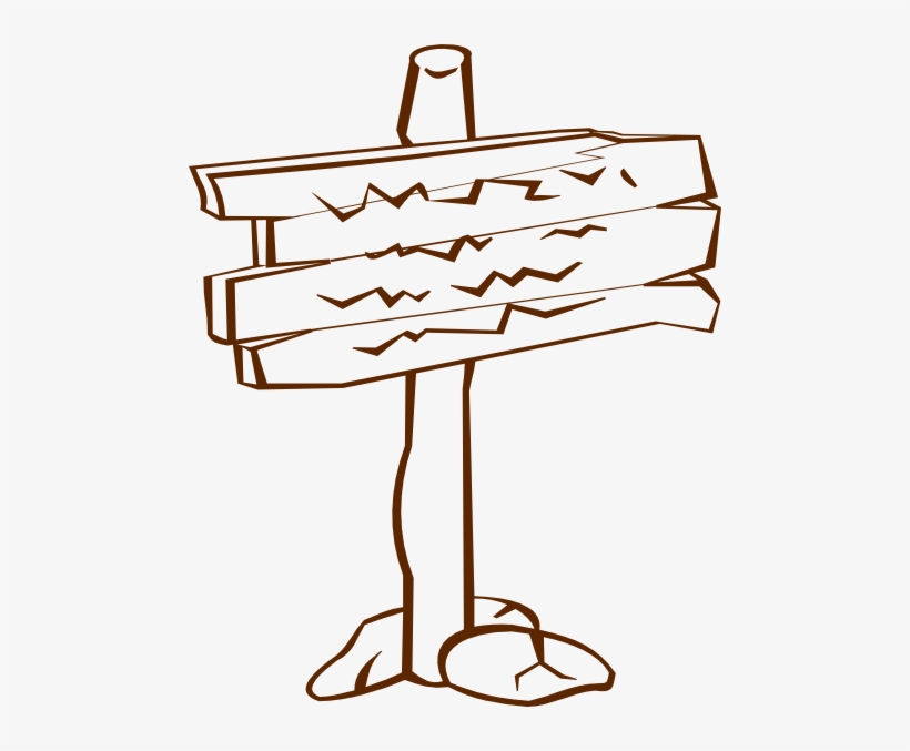 How To Set Use Wood Sign Clipart, transparent png download