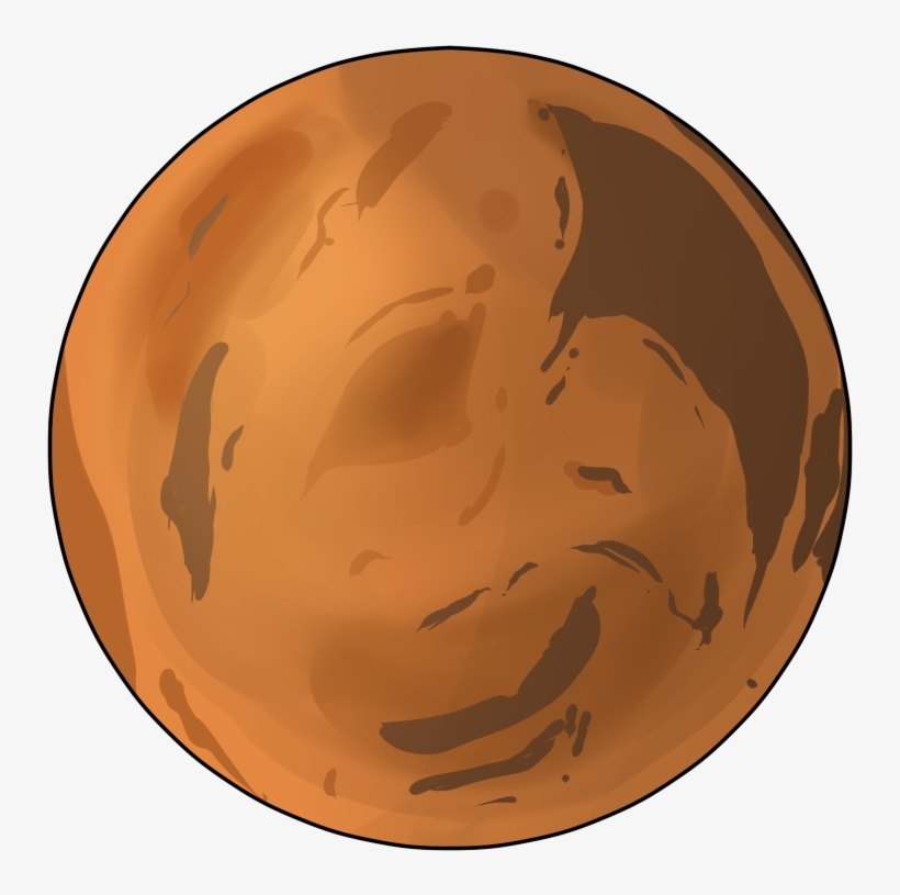 Clip Art Planet Mars Aliens - Mars Clipart, transparent png download