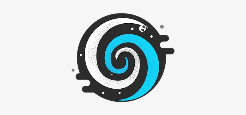 Black Hole Illustration - Emblem, transparent png download