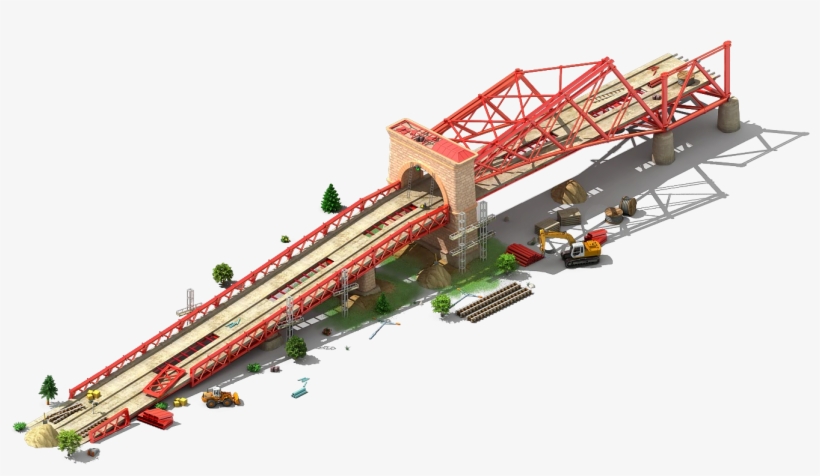 Fort Bridge Construction - Construction, transparent png download