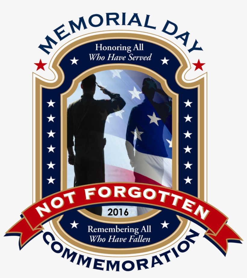 Not Forgotten Memorial Day Weekend Commemoration - Soldier Saluting Rectangle Magnet, transparent png download