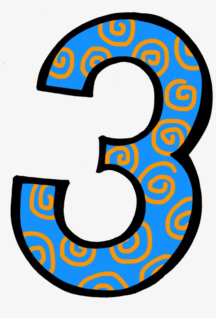 Number Clipart Individual Number - Three Clipart, transparent png download