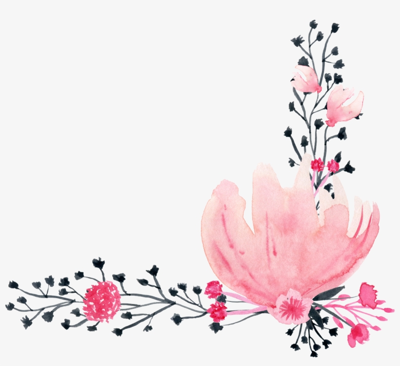 Watercolor Painting Drawing Ink - Watercolor Ink Flowers Png, transparent png download