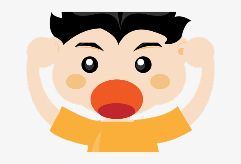 Graphic Black And White Library Anger Clipart Cranky - Kid Screaming Png, transparent png download