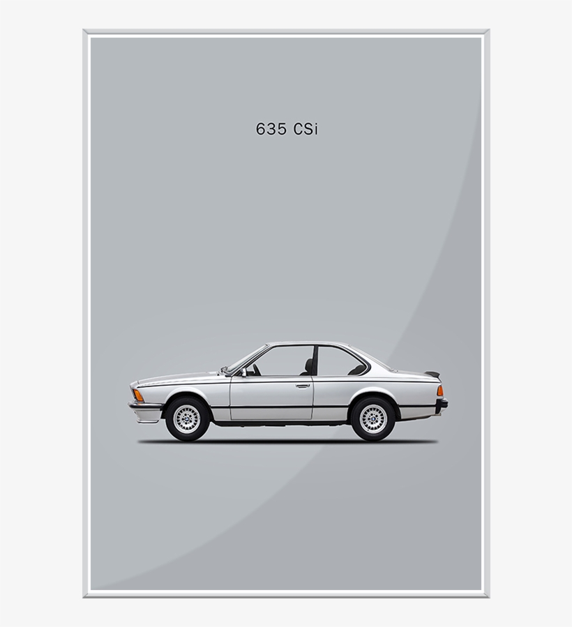 Bmw 635-csi 1981 Interchangeable Fabric Art Print Created - Executive Car, transparent png download