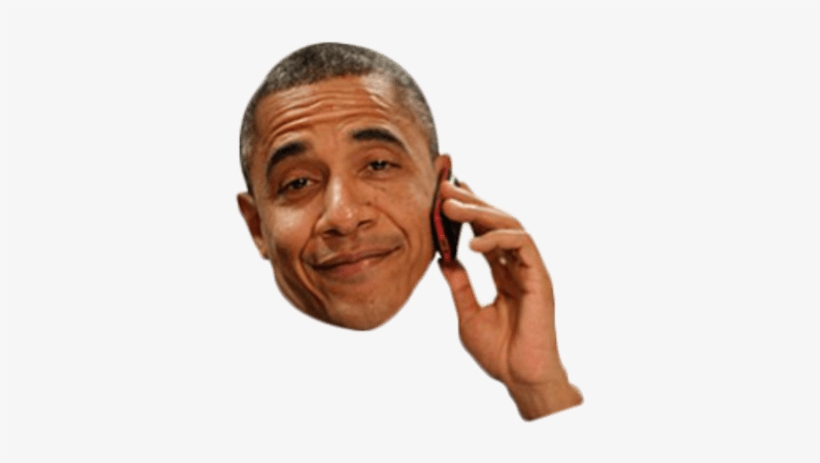 Picture Freeuse Png Images Stickpng Barack On The Phone - Transparent Obama Png, transparent png download