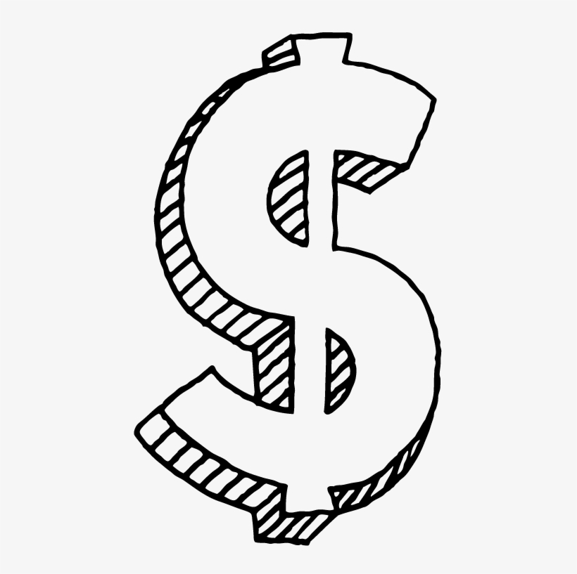 Drawing Center Ken Price - Dollar Sign Drawing Png, transparent png download