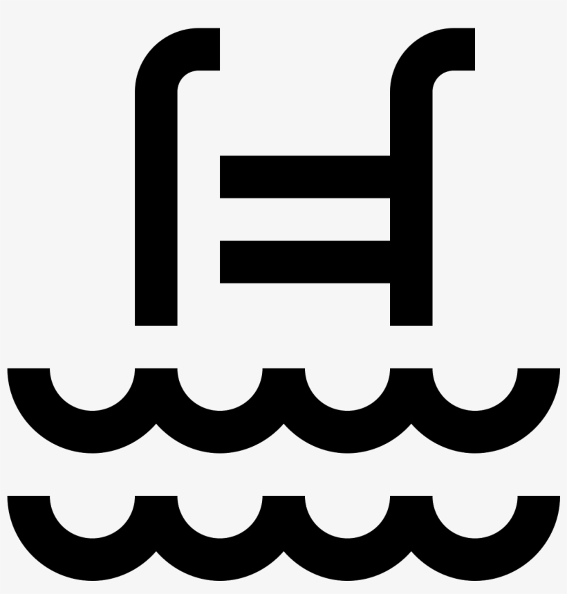Swimming Pool Icon - Swimming Small Icon Png White, transparent png download