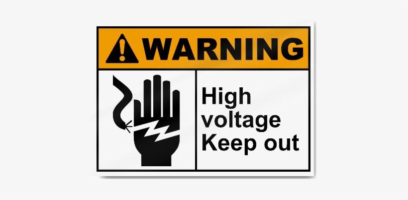 Keep Out Warning Png Transparent Image - Voltage Danger Signs, transparent png download